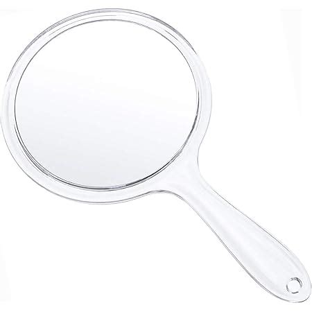 Red Square Natural Wood Mirror Wooden Hand Mirror Vintage Portable ...