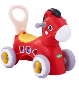 GoodLuck Baybee Baby Horse Rider Toy with Rubber Handle Backrest Baby ...