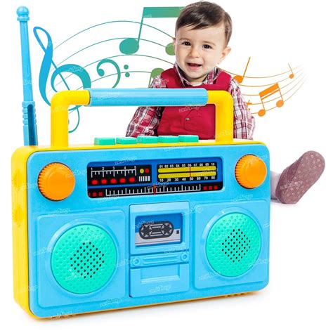 Zest 4 Toyz Musical Toy Radio Old Classical Tape Recorder with Light ...