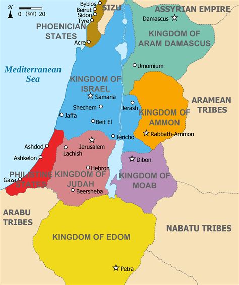 Map Of Middle East In Bible Times