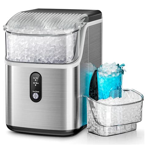Amazon.com: Kismile Nugget Ice Makers Countertop, Pebble Ice Maker ...