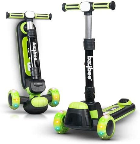 Baybee Alpha Kick Scooter for Kids, Smart 3 Wheel Kids Scooter with 4 ...