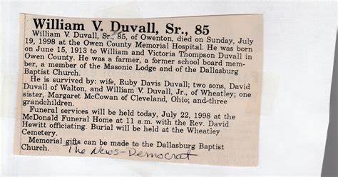 Carroll County Obituaries