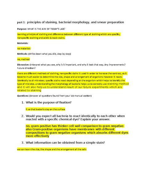 Image result for Simple Stain Procedure