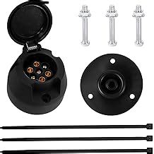 Buy Woola 7 Pin Trailer Socket with Rubber Gasket, 12V Waterproof 7 Pin ...