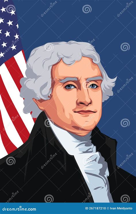 Illustration of Thomas Jefferson, President United States of America ...