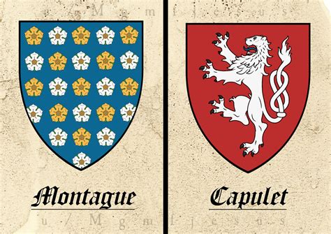 My proposals for Montague and Capulet arms for theatrical use in Romeo ...