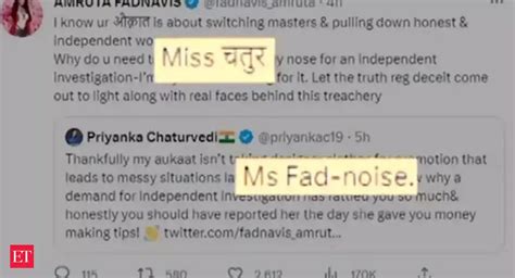 amruta fadnavis: ‘Madam Chatur’ vs ‘Ms Fad-noise’: Twitter war erupts ...