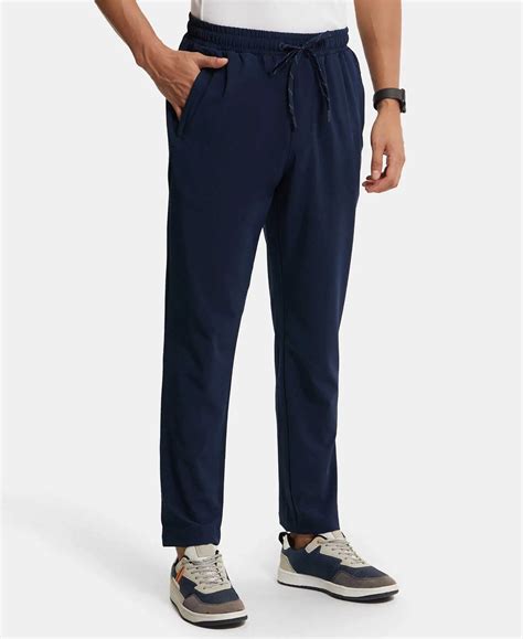 Buy Recycled Microfiber Elastane Stretch Trackpant with Zipper Pockets ...