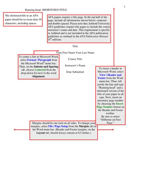 Image result for APA Format 1 Page Paper