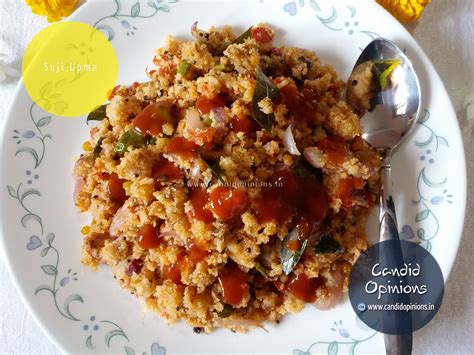 Suji Upma (Indian Semolina Breakfast Dish) | Candid Opinions