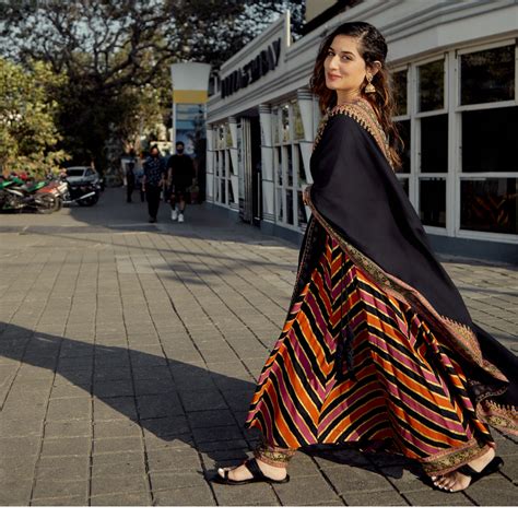 Buy Black Multicoloured Striped Flared Kurta Set | Rustorange