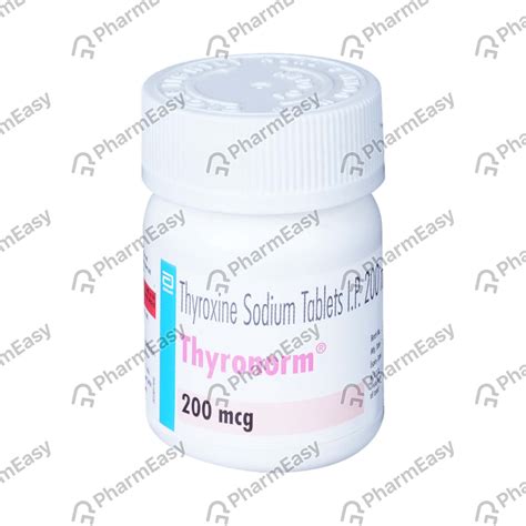 Thyronorm 200 MCG Tablet (100): Uses, Side Effects, Price & Dosage ...