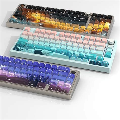 Dawn Side-Engraved Backlit Chery PBT Keycaps – CuriosityCaps