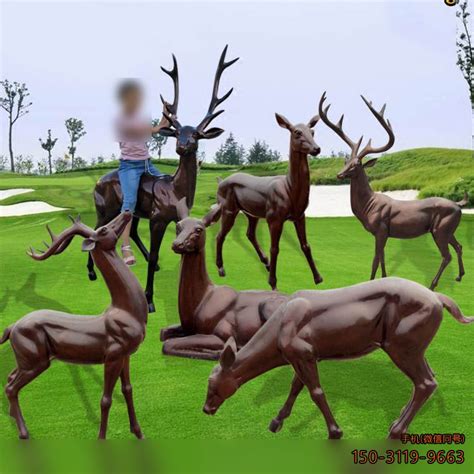 鹿的雕像摄影图__雕塑_建筑园林_摄影图库_昵图网nipic.com