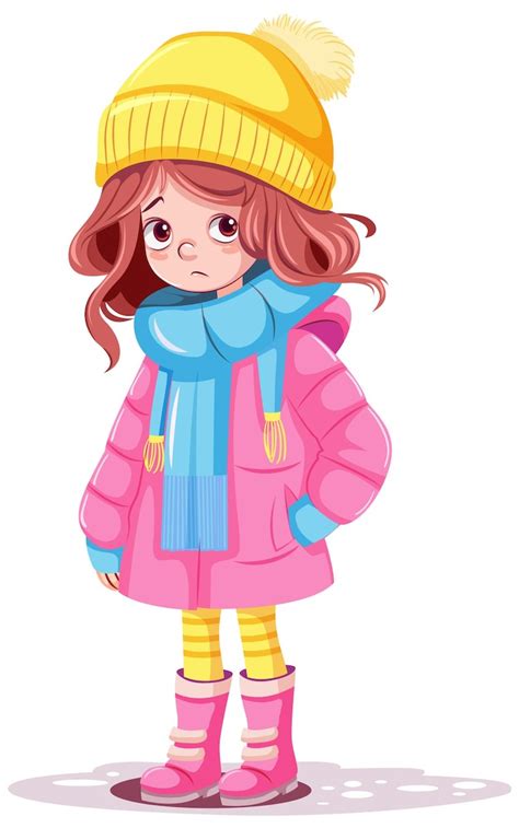Cartoon girl with winter clothing Images - Free Download on Freepik
