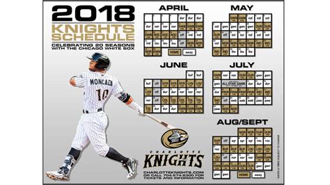2018 Schedule Revealed | Knights - Worksheets Library
