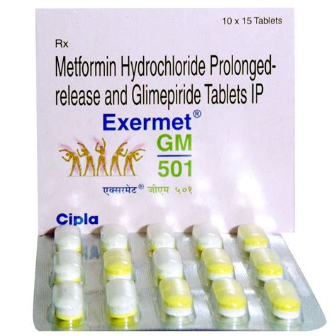 Exermet GM 501 Tablet 15's Price, Uses, Side Effects, Composition ...