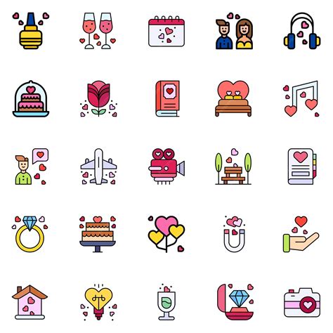 Premium Vector | Wedding icon pack marrying ceremony iconsvector ...
