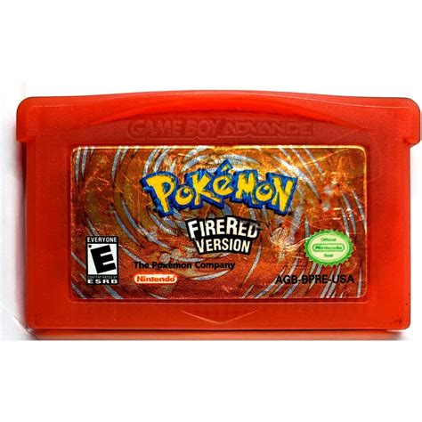Pokemon Fire Red Cartridge Gba