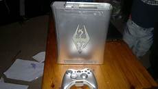 my console my unique one of a silver skyrim logo xbox 360 my console my unique one of a silver skyrim logo xbox 360