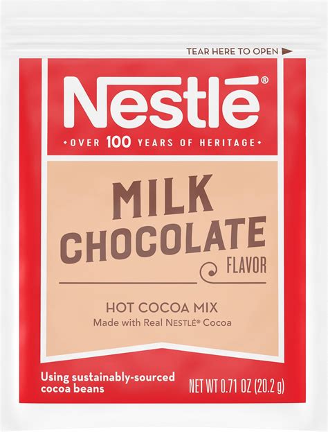 Amazon.com : Nestle Hot Chocolate Packets, Milk Chocolate Flavor Hot ...
