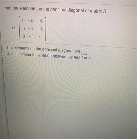 Image result for What Is Principal Diagonal Matrix
