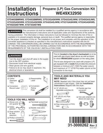 Image result for Propane Conversion Kit Installation Guide
