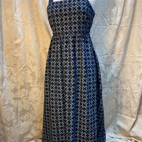 Womens Size S Party Dress Blue / Navy Blue / Pattern (s)