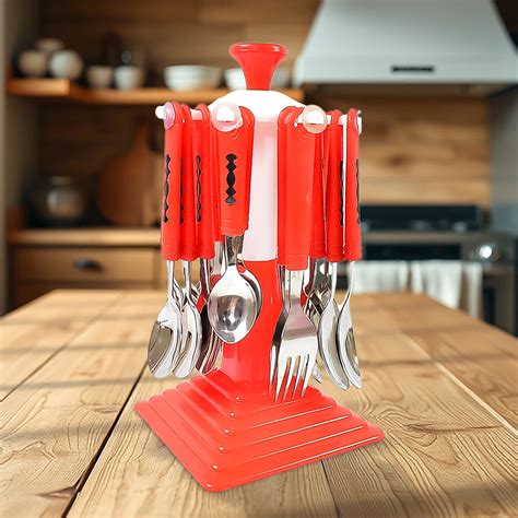 Classic Cutlery Set for Dining Table Stainless Steel 24-Piece Set With ...