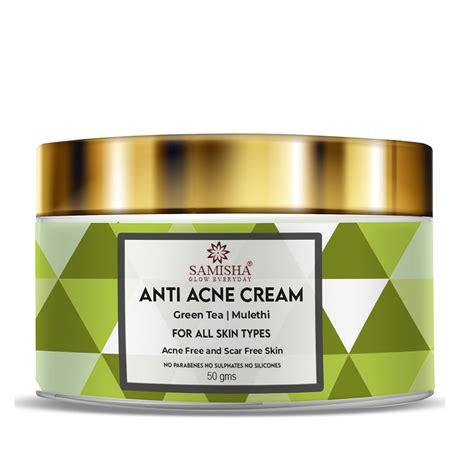 Anti Acne Face Cream | Acne Solution - 50gm – Samisha Organic