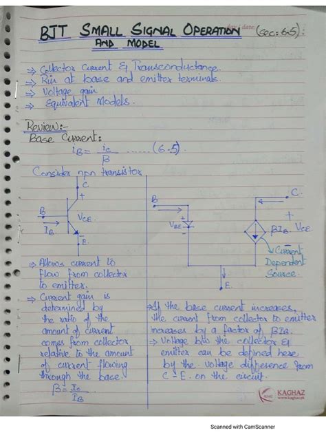 BJT Small Signal Analysis Solved Problems 的图像结果