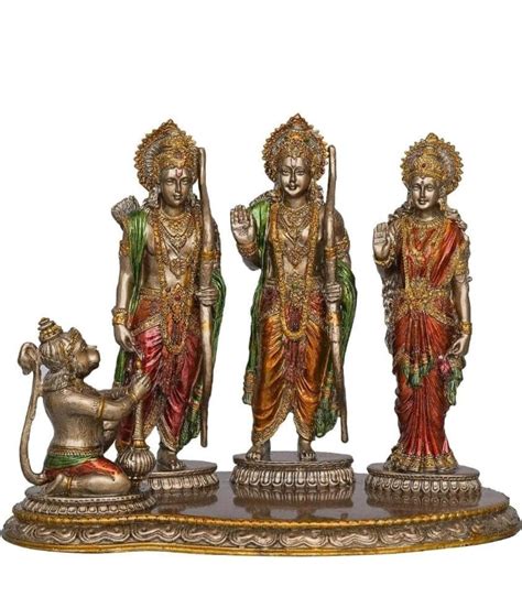 Buy Bronze Finish Lord Ram Darbar Statue Religious Idols Ram Sita ...