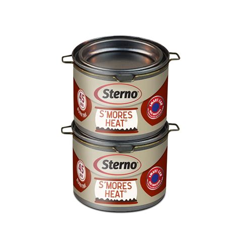 Sterno S'mores Heat Ethanol Fuel Can - Ethanol Gel Cans with 45-Minute ...