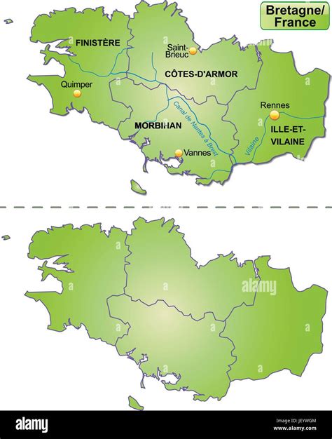 Brittany Peninsula Map