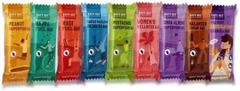 SAFE BEE Date sweetened energy bars combo pack (pack of 9), No added ...