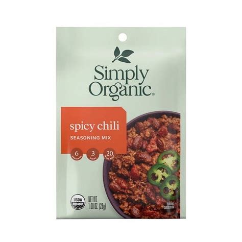 Simply Organic Seasoning Mix Spicy Chili - 1 oz Pack of 3 - Walmart.com