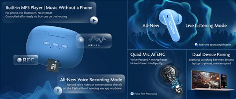 DwOTS Muze Bluetooth Earbuds with Recording Mode – ACwO