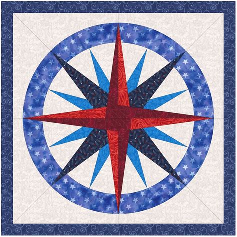 Image result for Compass Quilt Pattern