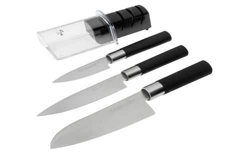 Kai Wasabi Black 67-W23, 3-piece knife set with sharpener ...
