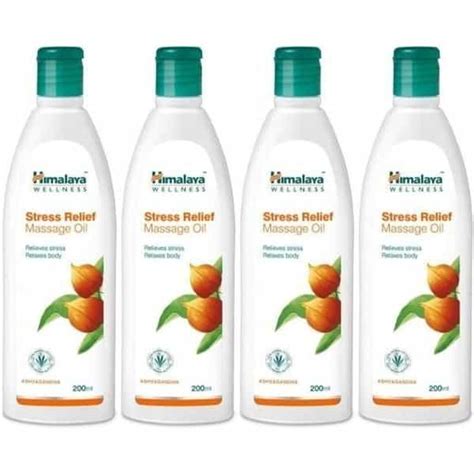 Buy HIMALAYA STRESS RELIEF MASSAGE OIL LIQUID (200 ML) X PACK 4 LIQUID ...