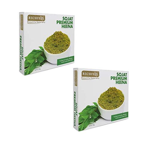 Buy RICHFEEL Sojat Premium Heena 200G - Pack Of 2, 2 Count, Natural ...