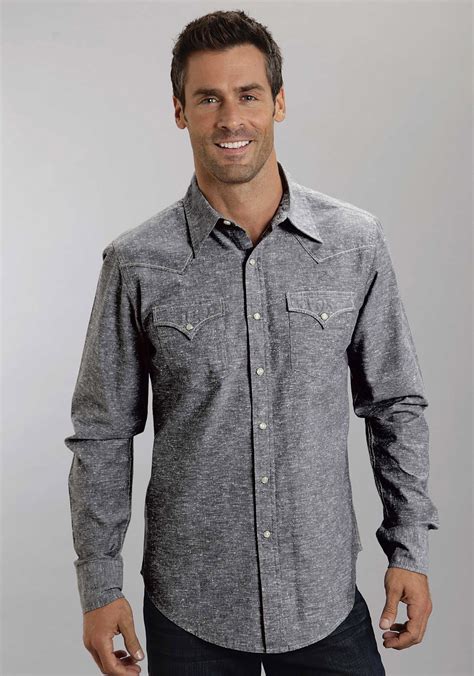 Chambray Shirt Men