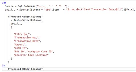 Image result for Power Query M Code