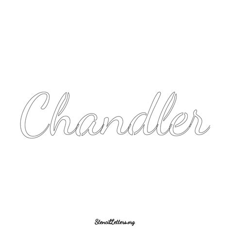 Chandler Free Printable Family Name Stencils with 6 Unique Typography ...