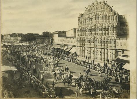 Various Photographs of a Procession in Jaipur, Rajasthan - c1920's ...
