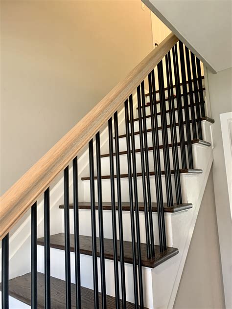 Black wooden stair railing – Artofit