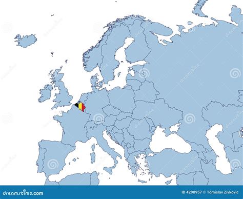 Belgium Europe Map
