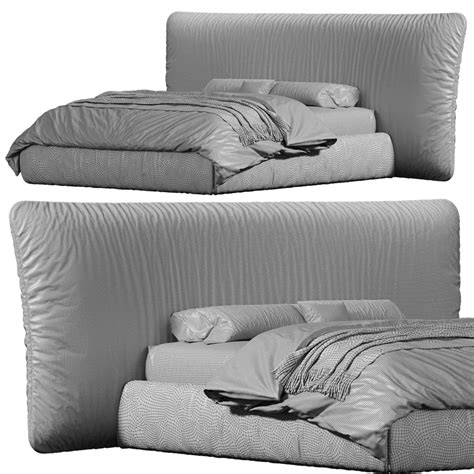 Layla Bed By Flou - 3D Model for Corona