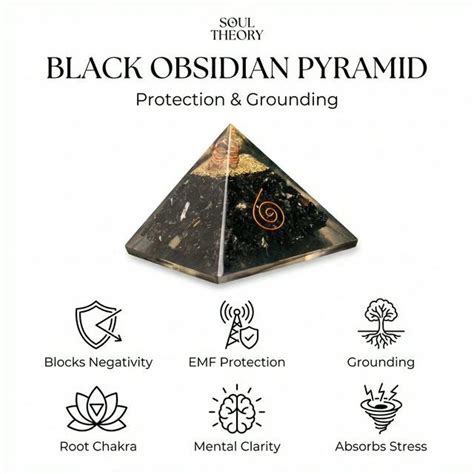 Black Obsidian Pyramid – Protection, Grounding & Negative Energy ...